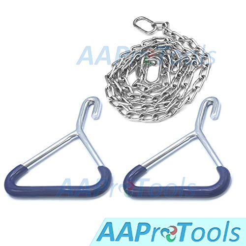 Image of Durable Cow OB Apparatus (2 OB Handle & 30 Inch Chain), Goat Forceps, Cattle Delivery Instruments for Dairy Farm