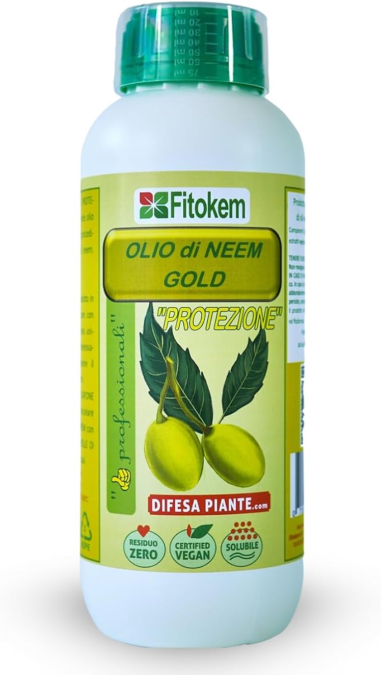 Olio Di Neem Gold Da 1 Lt.con Zeolite Chabasite Fitokem