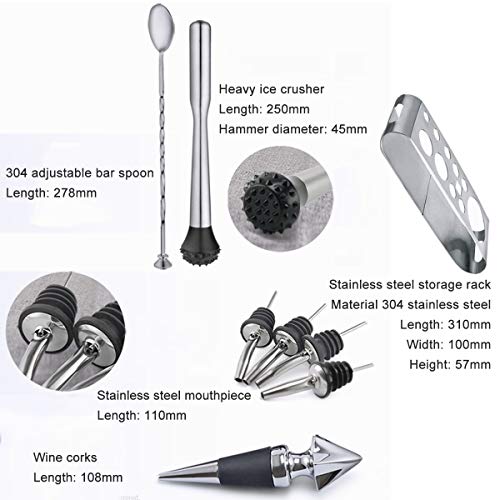Kit Bartender 12 Piezas Acero Inoxidable 304 miniatura 7