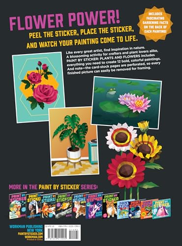 Paint by Sticker: Plants and Flowers: Create 12 Stunning Images One Sticker at a Time! - Image 2