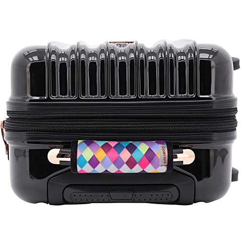 Gowraps Suitcase Tags Identifiers-Luggage Handle Wrap Travel Luggage Identifiers For Suitcases Unique Travel Essentials For Airplane/Flying/Luggage (Colorful Check) #TOP3