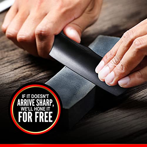 All Black Stainless Steel Straight Razor Kit - Shave Ready Straight Razor，Stainless Steel Straight Edge Razor，Straight Razor For Men，Brush，Strop + Soap，Complete Straight Razor Shaving Kit，Great Gift #TOP6