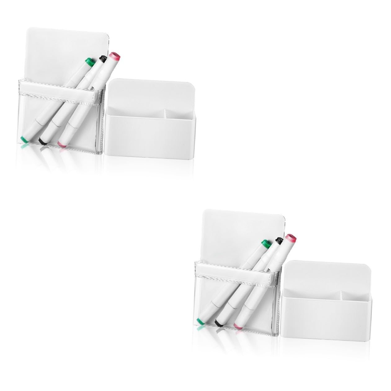 SHINEOFI 4piezas Organizador Magnético De Bolígrafo Para y Soporte Para Marcadores Utensilios Escolares y Capacidad y De Usar