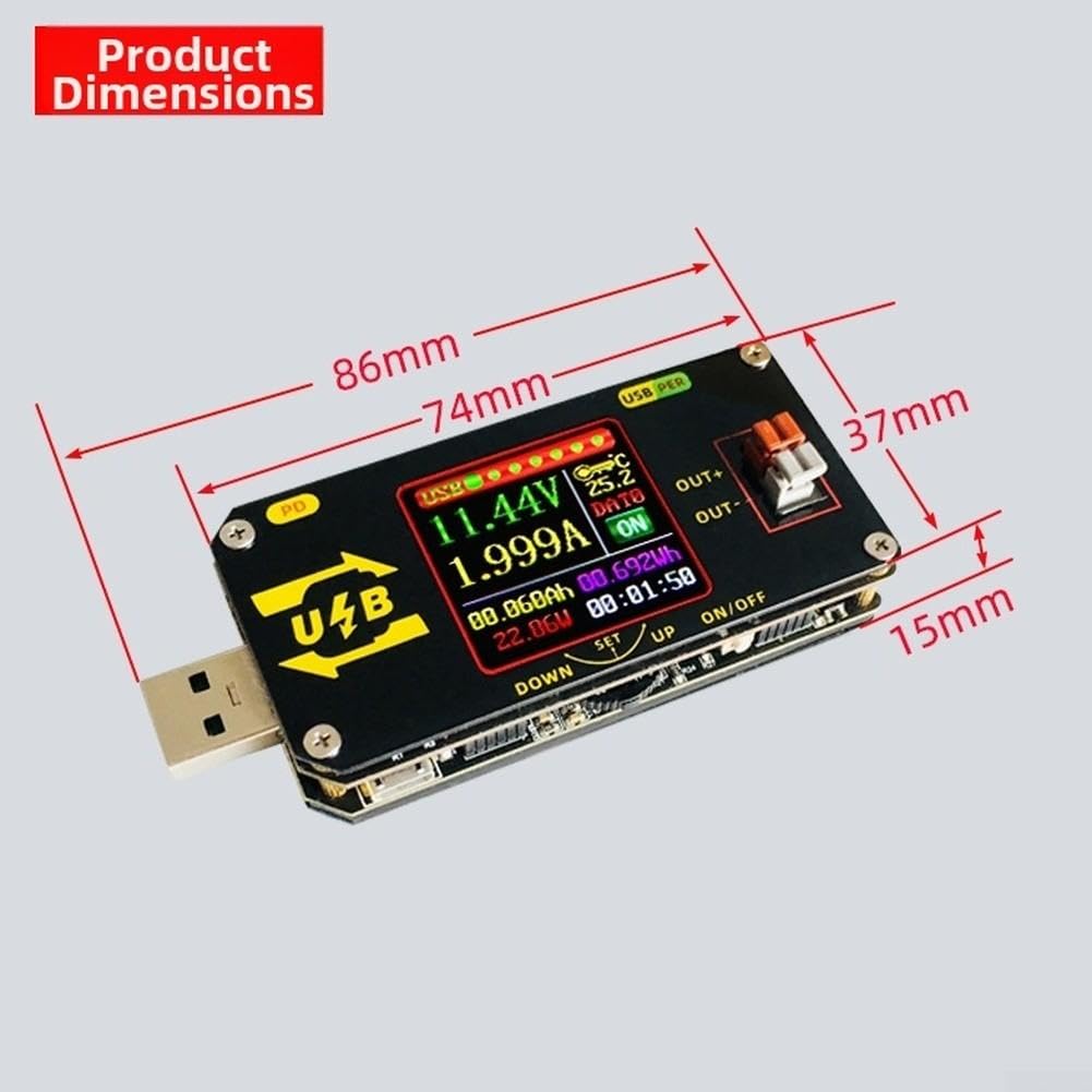 USB für c Tester Voltmeter 0.6-30V 2A LCD Display USB für c Tester