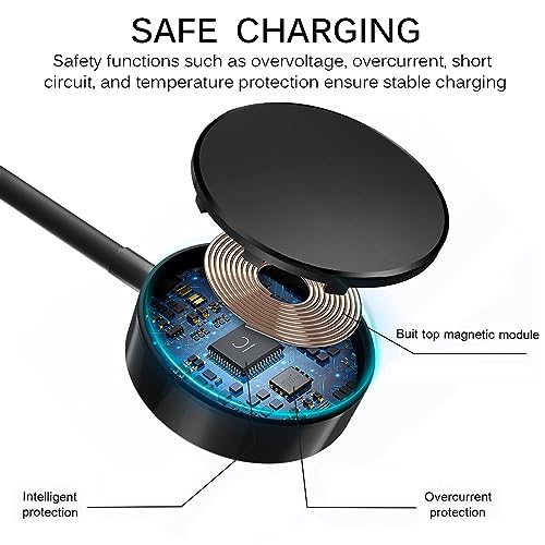 USB Samsung Galaxy Watch Charger, Charging Dock Compatible with Samsung Galaxy Watch 6/6 Classic/ 5 Pro/ 5/4/ 4 Classic/ 3/ Active 2/ Active, 3.3FT