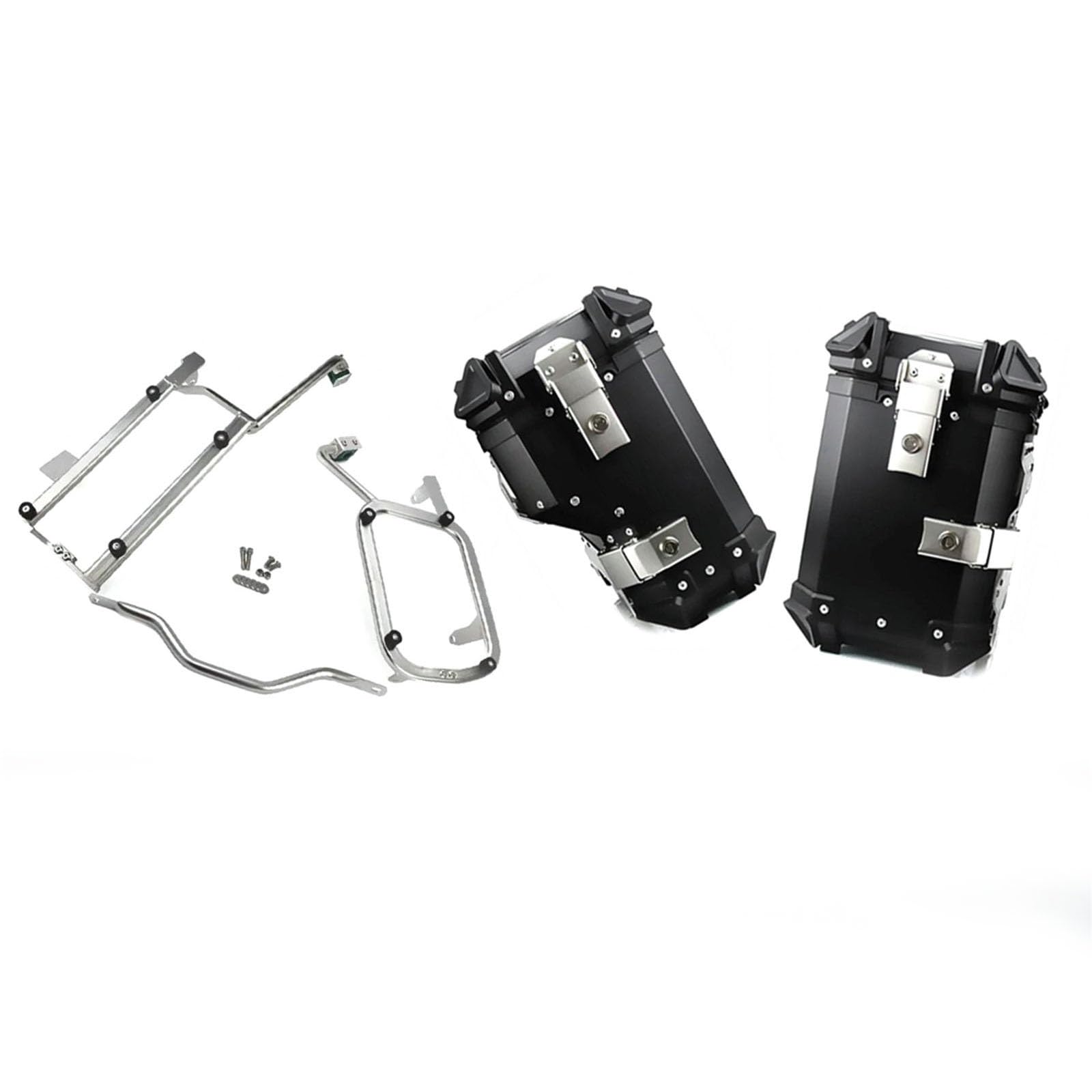Caja de Equipaje Caja Lateral para Motocicleta, Portaequipajes, Soporte para Alforjas, Accesorios para BMW R1250GS LC/R1250GS LC Adventure 2018-2022(Nero,45L)