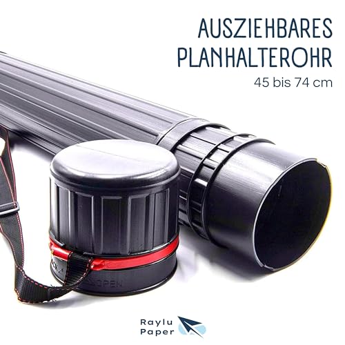 Posterrolle Raylu Paper – Ausziehbare Kunststoffröhre zur Aufbewahrung