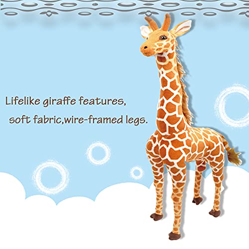 Linzy Toys Jared The Giraffe, 50'' (127 Cm) Standing High, Real Life Stuffed Animal Plush Giraffe, Peluche Jirafa #TOP2