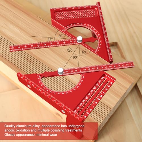 Escuadra de Medición de Ángulo Semi Circular para Carpintería miniatura 5