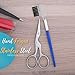 Ontaki Eyebrow Scissors for Men & Women - Modern, Silver, Ambidextrous, Carbon Steel & Stainless Steel - Eyebrow Scissor - Brow Grooming Kit