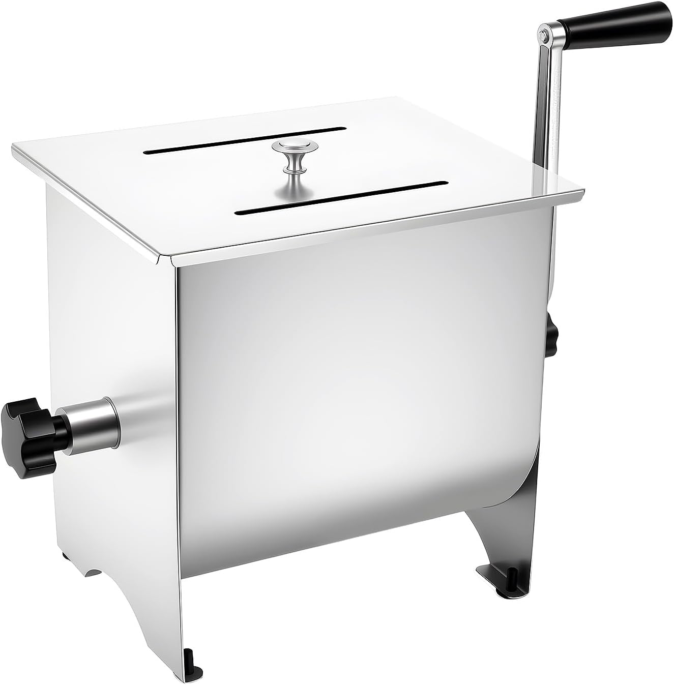 Manual Meat Mixer Stainless Steel Meat Mixer for Sausage 20lbs Manual Meat Grinder Sausage Mixer Machine Meat Processing Equipment for Seasonings