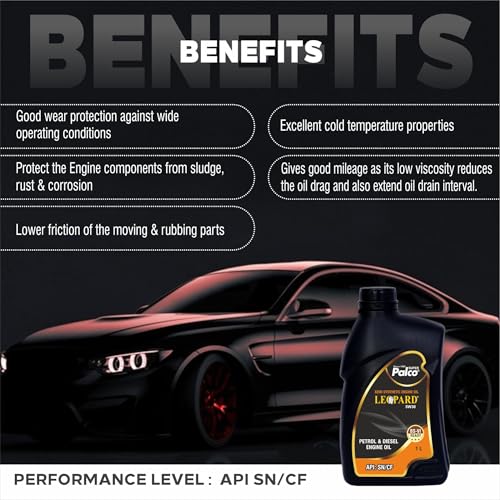 Image of PALCO LEOPARD 5W30 Engine Oil for Car 1L| Engine Oil for Petrol & Diesel Cars