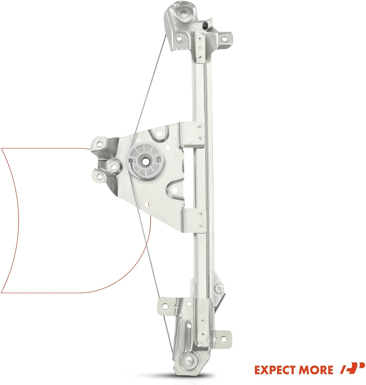 A-Premium Rear Left Driver Side Electric Power Window Regulator Without Motor Compatible with Saab 9-3 1999-2002, 900 1994-1998