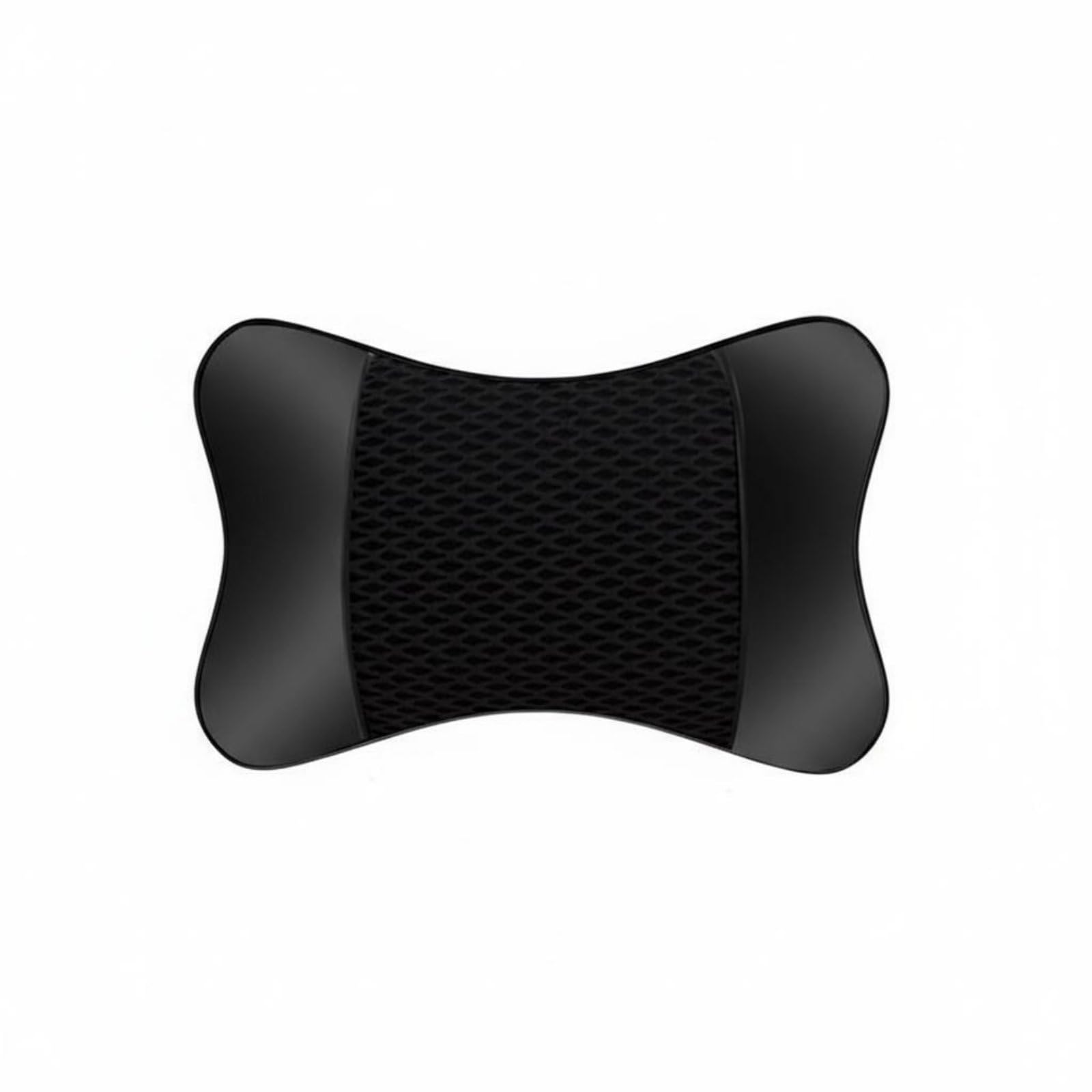 merishopp MERISHOPP®All-Season Use Breathable Mesh Neck Pillow Car Neck Support Pillow PU Leather Car Headrest for Drivers, Commuters, Black|Travel|Travel Accessories-picture-27