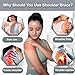 Wonder Care-Left Right Shoulder Immobilizer Arm Sling Elastic Brace for Clavicle Collar Bone Dislocation Subluxation Shoulder stabilizer Compression Brace After Rotator Cuff Surgery - Black-Size 3