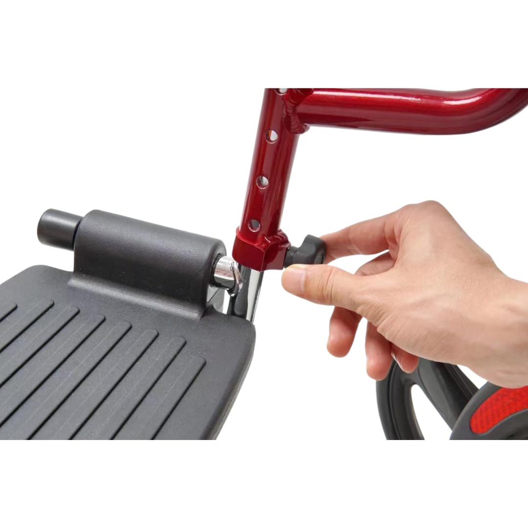abc HOME | Rollator & Rollstuhl | 2in1 | faltbar | Tasche | verstellbare Höhe
