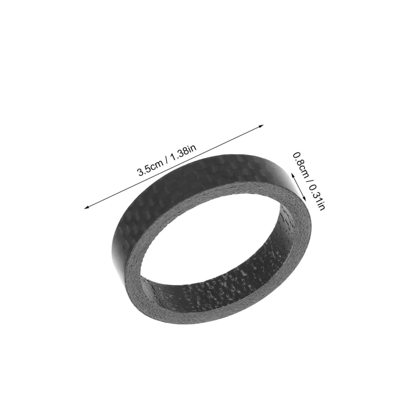 HANABASS 6Pcs Bike Carbon Fiber Headset Spacers Handlebar Stem Spacer for Mountain Road Bikes Compatible with Various Fork Heights Enhanced Comfort and Versatility