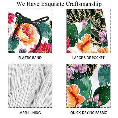 Maillots de bain hommes JDEZ cactus short de plage séchage rapide