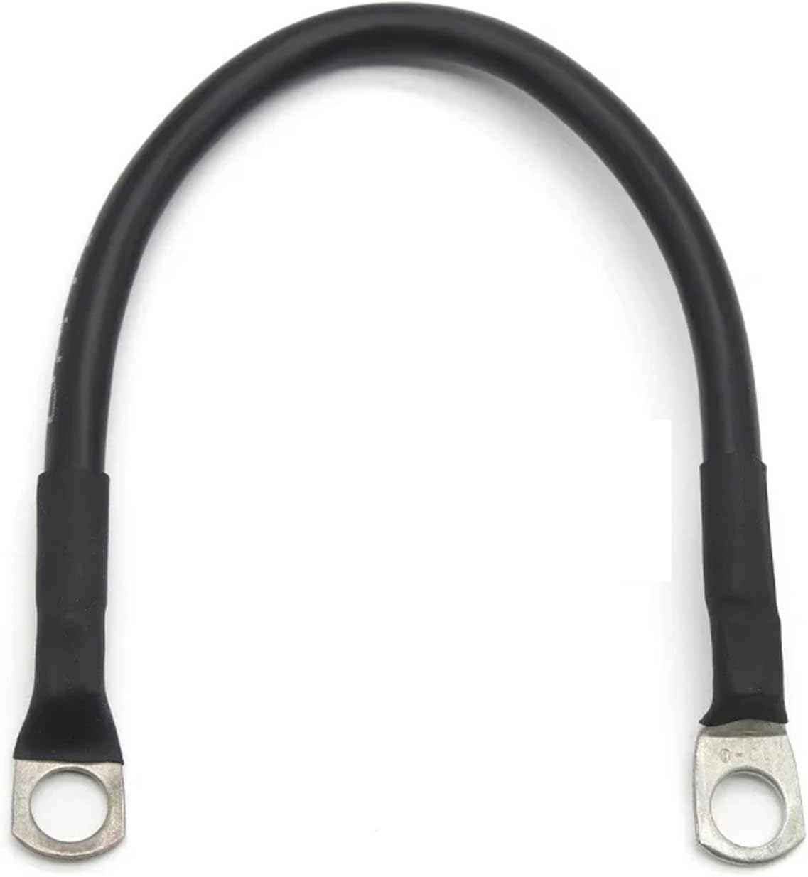 Battery Inverter Connection Cable Set with M8 Terminals 8/6/4/2 AWG Tin-Plated Copper Connection Wire for Car/Inverter/UPS(Black,60cm,4 AWG (25mm2))