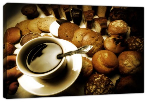 Coffee And Muffins Lunch + panel individual A1+, tamaño 52 cm x 87 cm