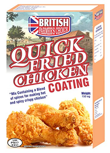 British Chicken Fry Mix, Chicken Coating Spicy Hot N Crispy, Home Made Southern Fry, Ideal For Coating Tenders, Fillets, Nuggets.