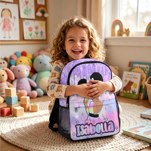 Image of Custom Backpack Set for Girls Kids Personalized Backpacks Back to School