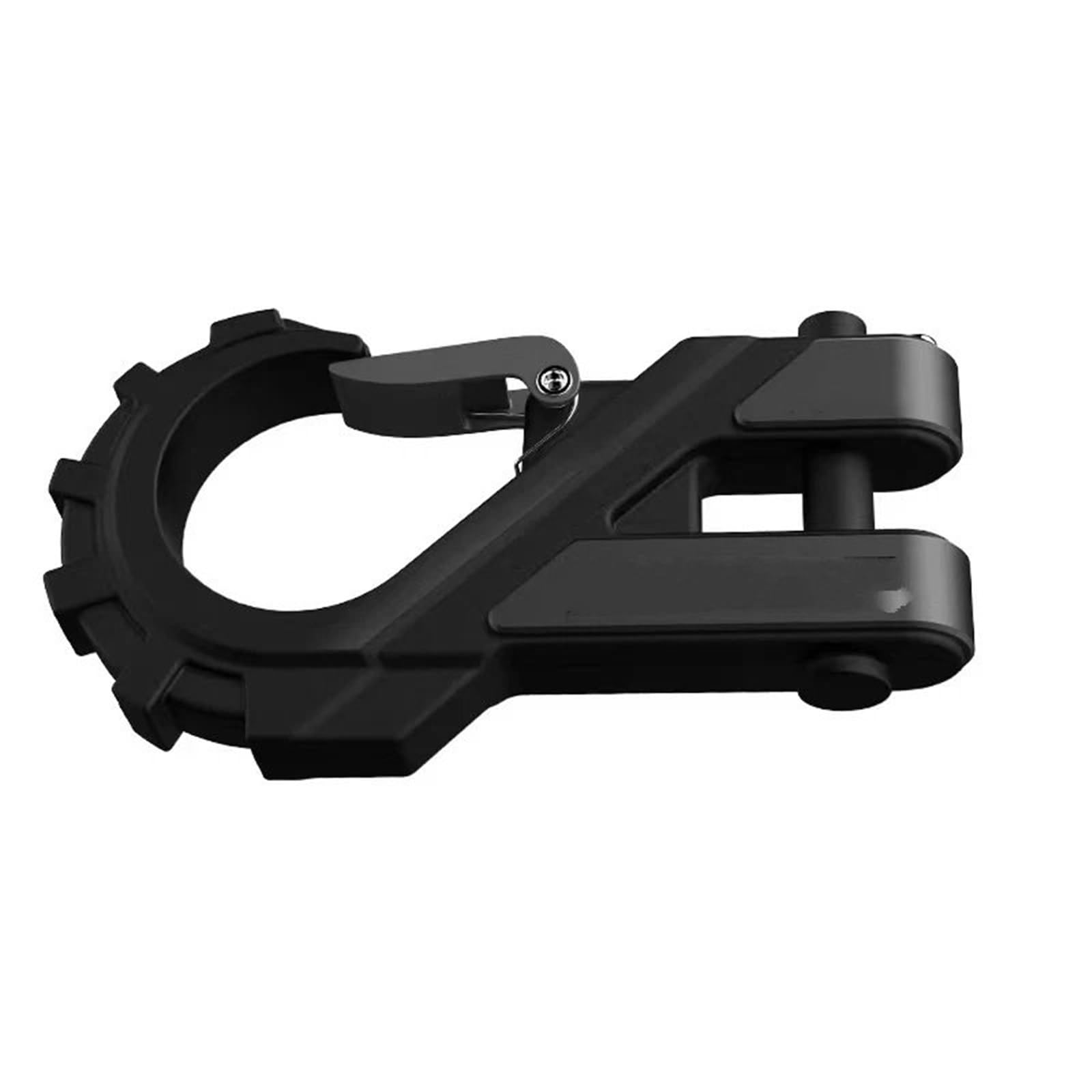 Cuerda Remolque Coche Gancho de Remolque de Alta Resistencia de 3/8 ", máximo 20t, Acero Forjado con Protector de Goma, Horquilla de Remolque Deslizante para Cable Correa para Remolcar(Black 1pc)