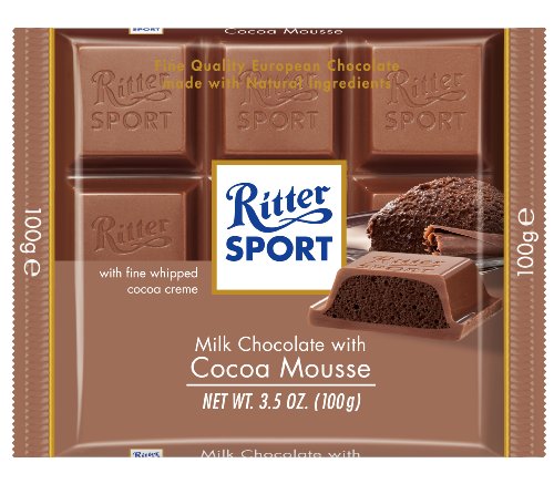 Ritter Sport Milk Chocolate with Cocoa Mousse, 3.5-Ounce (Pack of 11)