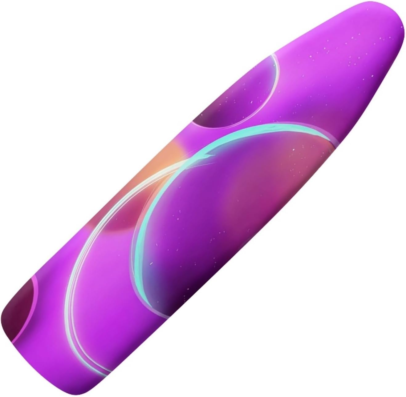 Padded Ironing Board Covers 18 X 49 Circles Purple Teal Ironing Board Pad and Cover Thick Replacement Drawstring Tightening & Lock, Easy Fit, Scorch & Stain Resistant, Non Slip