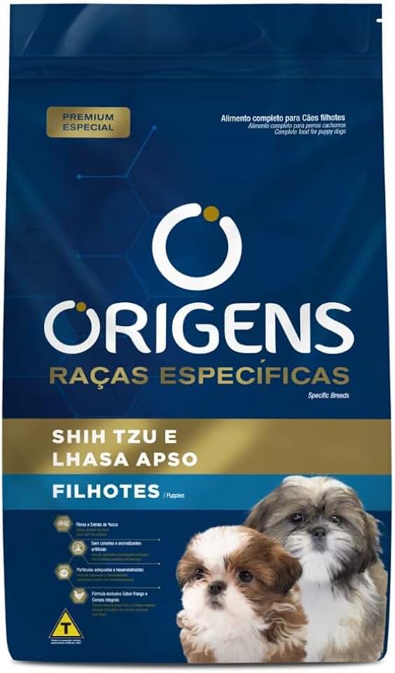Origens Ração Para Cães Filhotes Raças Especificas Shihtzu/Lhasa 3Kg