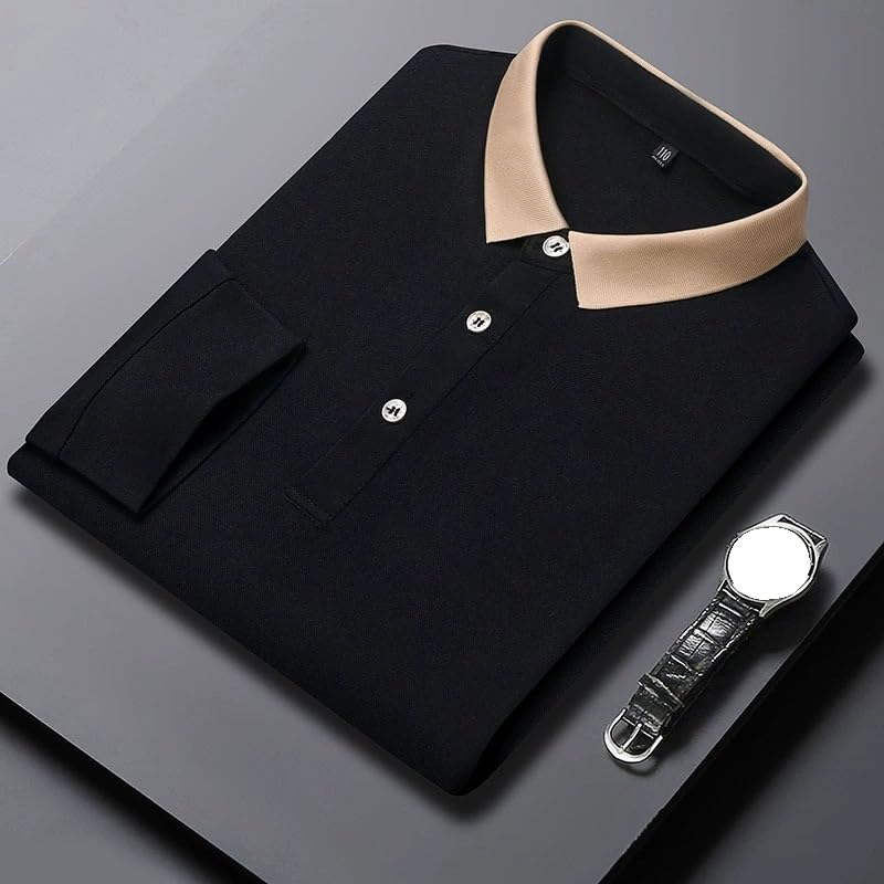 Men's Long Sleeve Polo Shirts Korean Style Fashion Trendy Classic Collar Casual Versatile Autumn Classic Shirts - Image 3