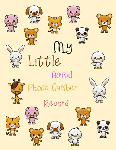 My little animal phone number record: 400 phone nuber,name,address and notice record