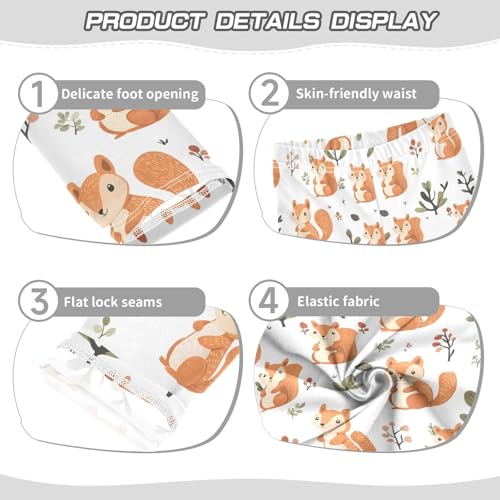 Fantastic Squirrel Girls Leggings Athletic Pants Tights Stretch Bottom3