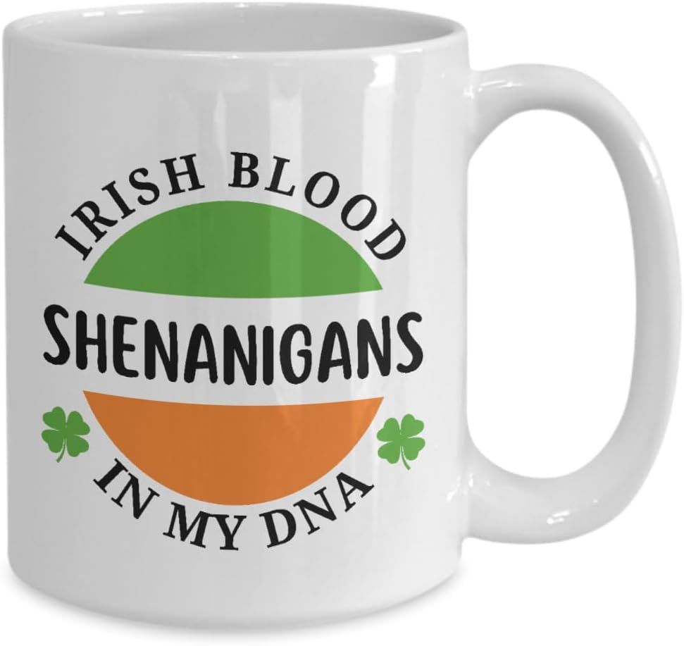 Irish Mug, Gift Idea For St Patrick's Day, Paddy's Day, Ireland Souvenir, Irish Pride Present, Shenanigans Coffee Cup