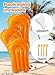 Slip and Water Slip，Slip Water Slide for Kids Backyard 17ft*3 Lane Orange,Summer Toys for Kids Outdoor with Sprinkler and 3 Bodyboards
