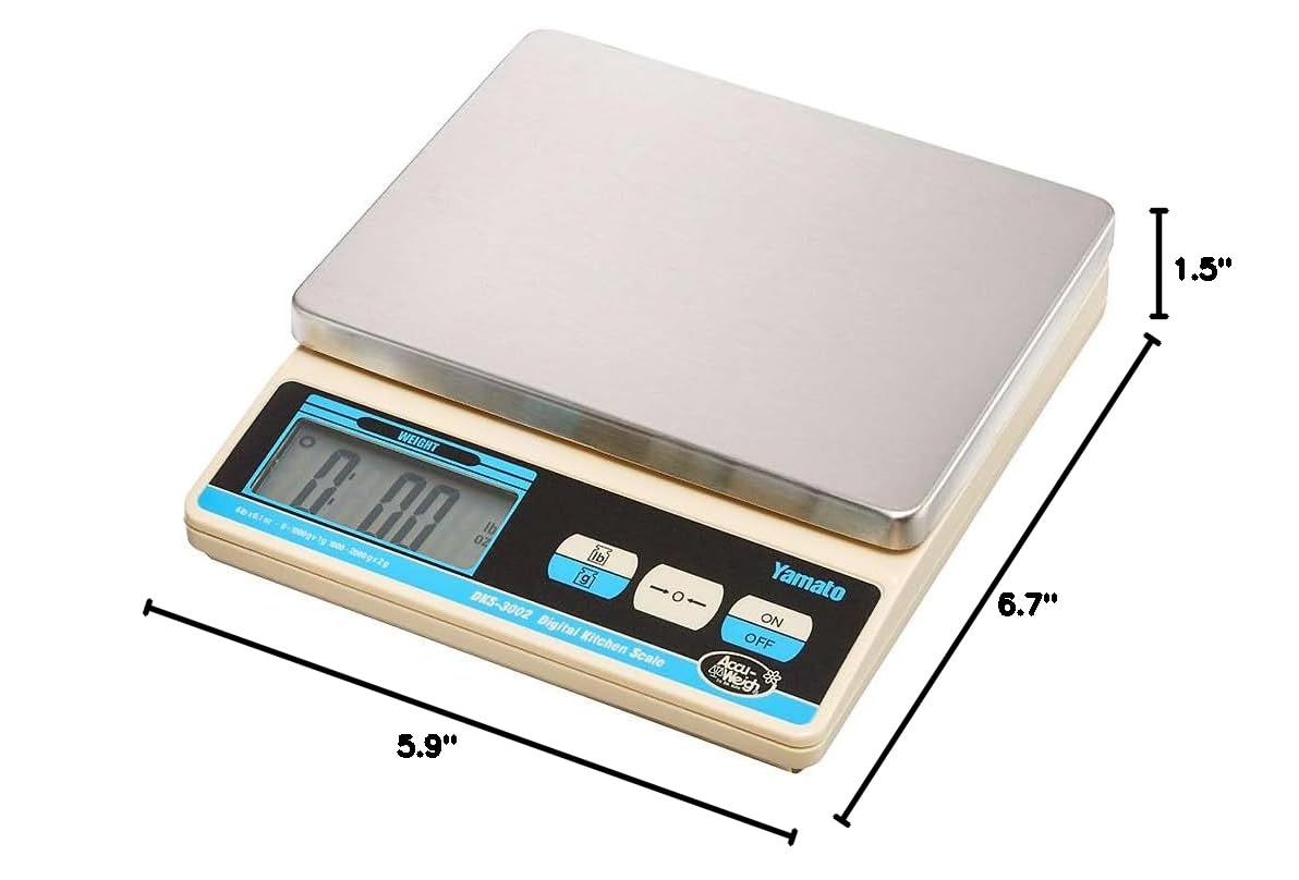 Yamato Accu-Weigh 4 Pound Digital Kitchen Scale