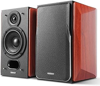 Edifier P17 Passive Bookshelf Speakers - 2-Way Speakers with Built-in Wall-Mount Bracket