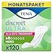 Produktbild TENA Discreet Ultra - 120 Einlagen im Monatspaket (6 x 20 Stück), einzeln verpackt - Hygieneeinlagen für Frauen - bei leichter Blasenschwäche, Inkontinenz und bei Tröpfchenverlust