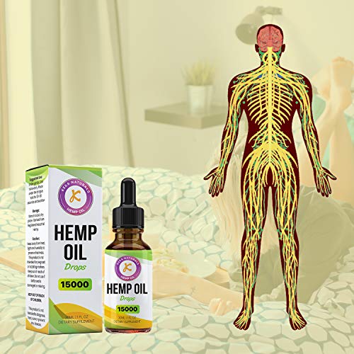 Hemp Oil Drops Dietary Supplement | 15000mg | High Strength | Made in UK | GMP Standard | No Artificial Flavours | GMO Free | Vegan & Vegetarian | 30ml - Image 5