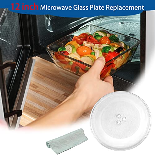 12" Microwave Glass Plate Replacement W10337247 Glass Turntable Tray Fit For Whirl.pool Microwave Replace W11291538 W11367904 #TOP4