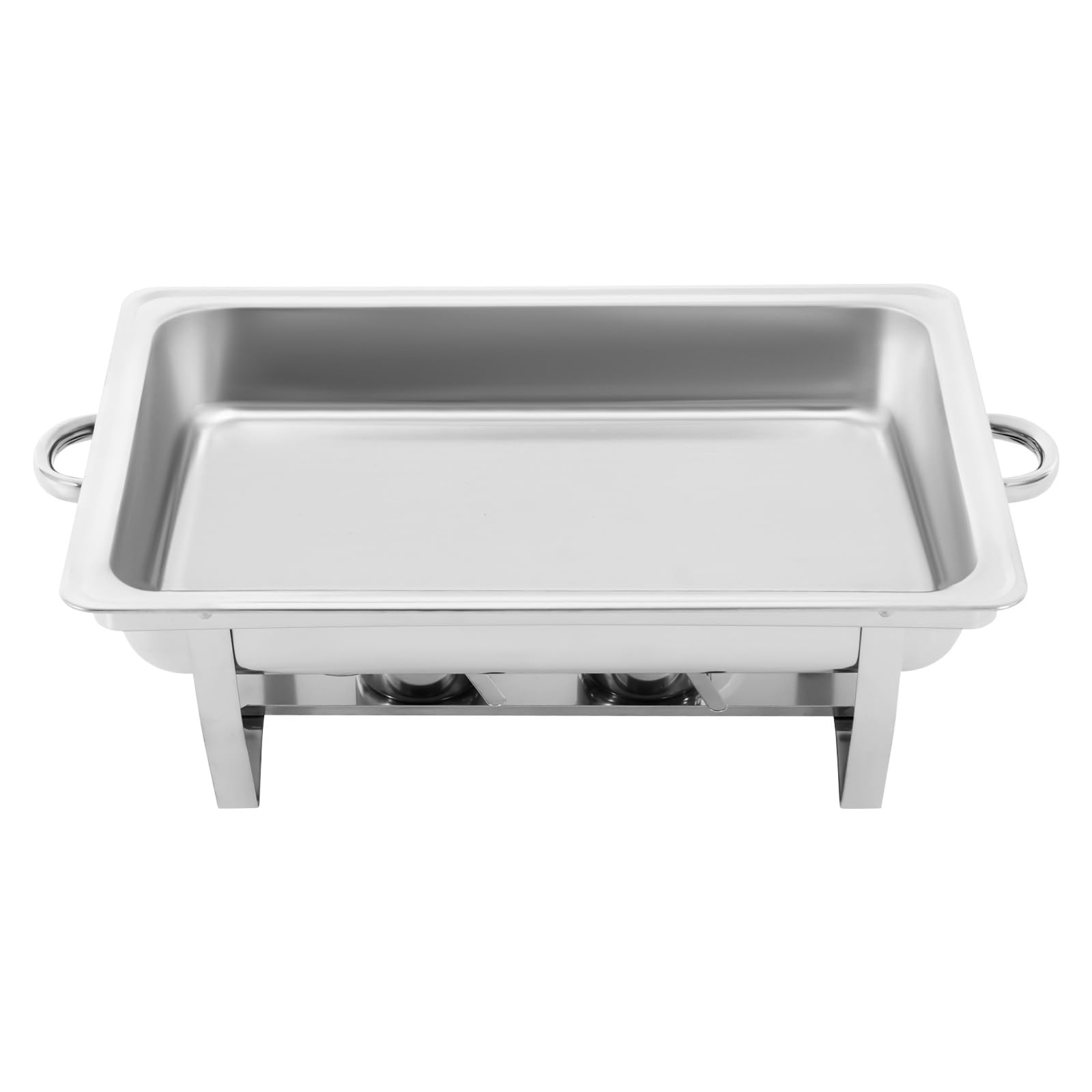 Set di scaldavivande pieghevole a 3 scomparti, scaldavivande rettangolare in acciaio inox per piastre riscaldanti, 3 contenitori da 2,5 l, ideale per feste, buffet, catering