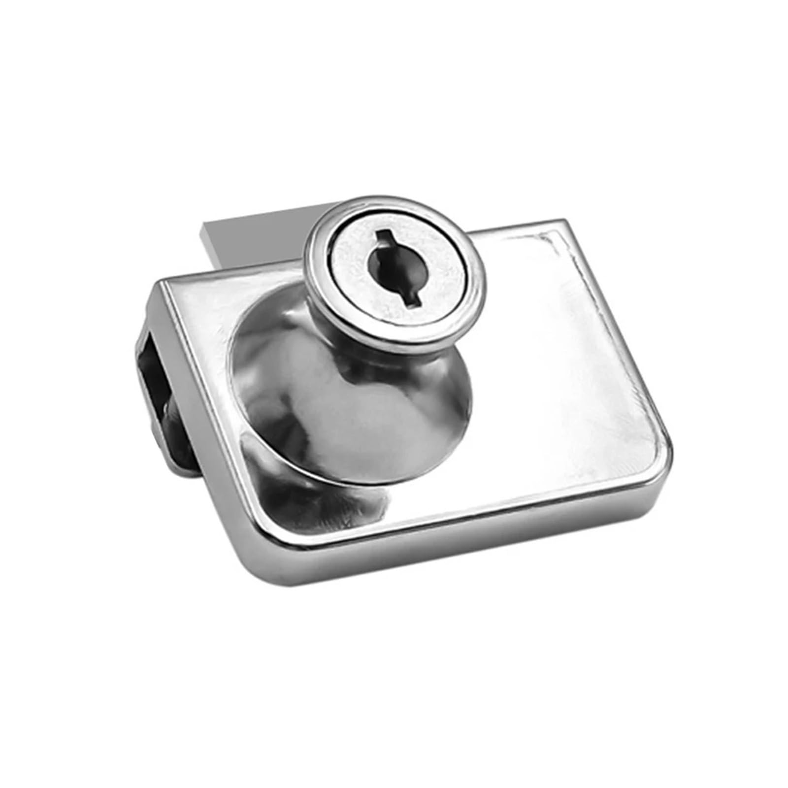 Glass Door Lock Multifunctional Cabinet Door Lock Display Showcase Glass Locks Hole-Free