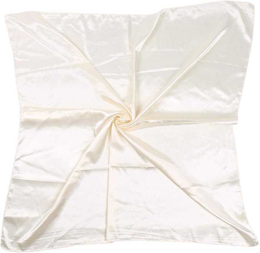 ASUITOFK 35" Womens Large Satin Square Scarf Silk Feeling Hair Wrapping Gift Headscarf Scarves
