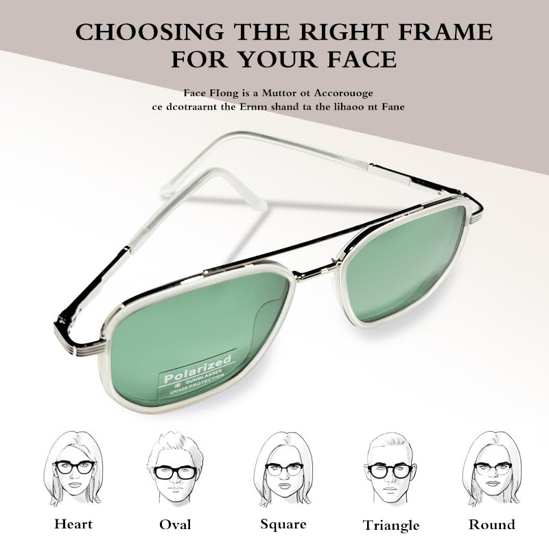 Image of Women Sunglasses Polarized UV400 Vintage for Driving HD Retro with Case