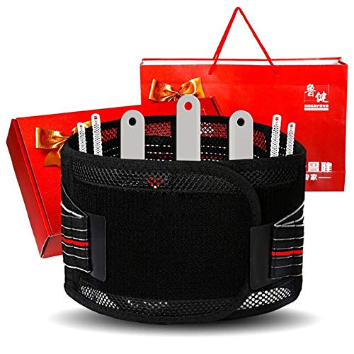 ZFF Respirable Soporte Lumbar Cinturón,Hombre Mujer Espalda Dolor Alivio & Mejora...