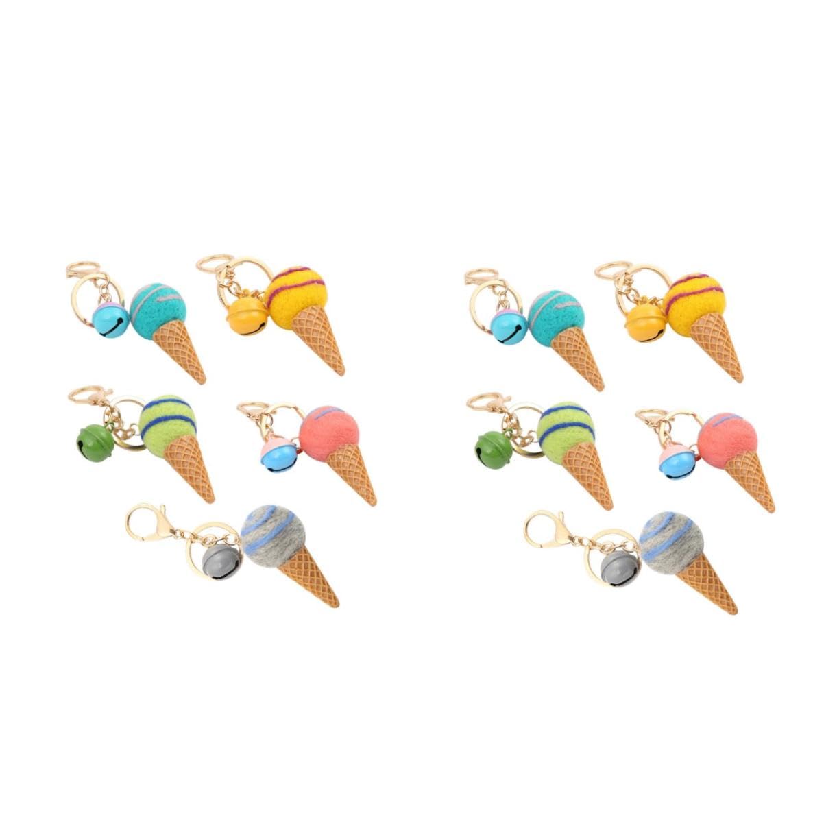FRCOLOR Eis Schlüsselanhänger Schlüsselbund Autoschlüsselkette Hängend Mädchen Schlüsselanhänger Eis-schlüsselanhänger Entzückender Schlüsselanhänger Zufällige Farbe