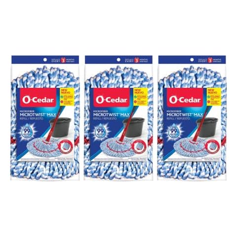 O-Cedar MicroTwist Mikrofaser-Wischmopp-Nachfüllpackung, 3 Stück Cover