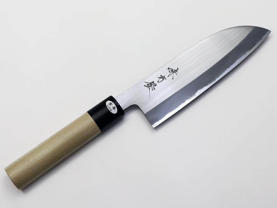 Amazon | 日野浦刃物工房 味方屋作三徳包丁 ステン白二鋼割込 | 味方屋