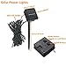 SOLMORE Solar Powered LED String Light, Ambiance Lighting, 17M 100 LED Starry Solar Fairy String Lights for Outdoor, Gardens, Homes, Christmas Party Holiday Landscape Decor Green