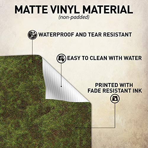 Melee Mats Battle Game Mat - 48x72 - Dungeons Tabletop Dragons Dice Role Playing Map - Wargaming RPG Warfare 40k Flames War - Reusable Miniature Figure Board Games - Warhammer Gaming Vinyl Mat - Thumbnail 6